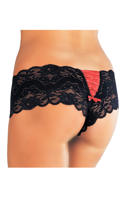 Sexy French Knickers With Red Lace Up Back – First Avenue Fashions